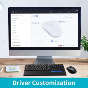 موس بی سیم رپو مدل M500 Silent با قابلیت تنظیم نقش کلید ها است.