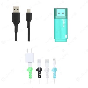 پک فلش 16 گیگ USB2.0 داهوا + کابل تایپ C + محافظ کابل 4 تایی FRI6