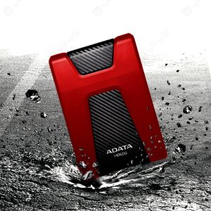 هارد اکسترنال ای دیتا مدل HD650 ظرفیت 1 ترابایت مقاوم در برابر ضربه است.