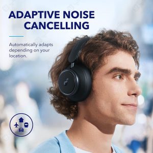 هدست بلوتوثی انکر مدل Soundcore Space Q45 دارای قابلیت نویز کنسلینگ فعال است.