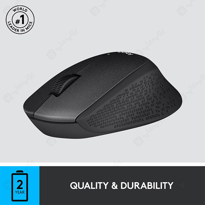 ماوس بی سیم لاجیتک مدل M330 با مصرف بهینه انرژی است.