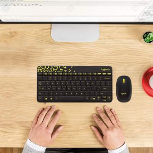 ست موس و کیبورد بی سیم لاجیتک مدل MK240 با طراحی ارگونومیک می باشد.