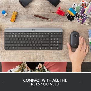 ست موس و کیبورد بی سیم لاجیتک مدل MK470 با حروف فارسی با طراحی بهینه است.