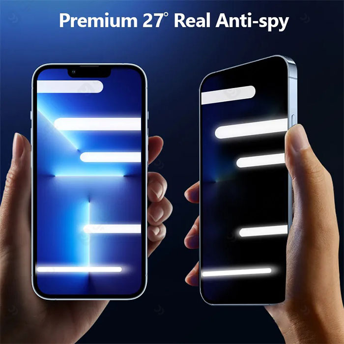 اپلیکاتور خودکار محافظ صفحه نمایش موهاوی برای گوشی IPhone 11 Pro Max با قابلیت عملکرد مناسب برای جلوگیری از دید زدن گوشی توسط سایر افراد است.
