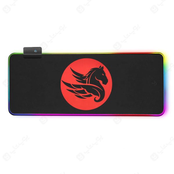 موس پد RGB پگاسوس مدل PEGASUS PMP-8030 در رنگ بندی مشکی است.