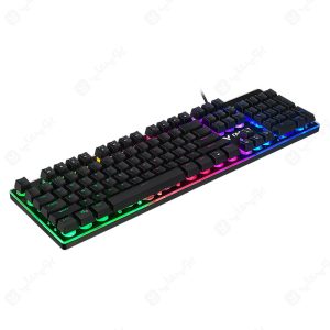 کیبورد سیمی رپو مدل V52 Pro دارای نورپردازی RGB می باشد.