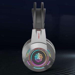 هدست گیمینگ سیمی رسی مدل REP-L22 با بدنه ای مقاوم است.
