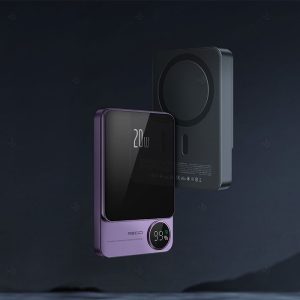 پاوربانک 10000mAh وایرلس شارژ رسی مدل RPB-W16 دارای نمایشگر LED می باشد.