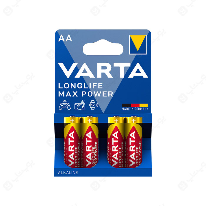 باتری قلمی وارتا مدل VARTA LONGLIFE MAX POWER پک 4 تایی