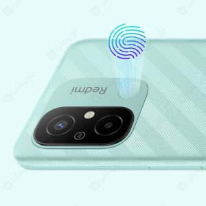 گوشی موبایل شیائومی Redmi 12C ظرفیت 128 گیگابایت رم 4 گیگابایت دارای سنسور اثر انگشت می باشد.