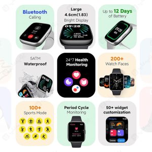 ساعت هوشمند شیائومی مدل Redmi Watch 3 Active دارای قابلیت متعدد است.