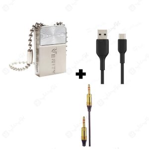پک فلش مموری 16 گیگابایت V821 + کابل تایپ C + کابل AUX یوپ شاپ FRI3