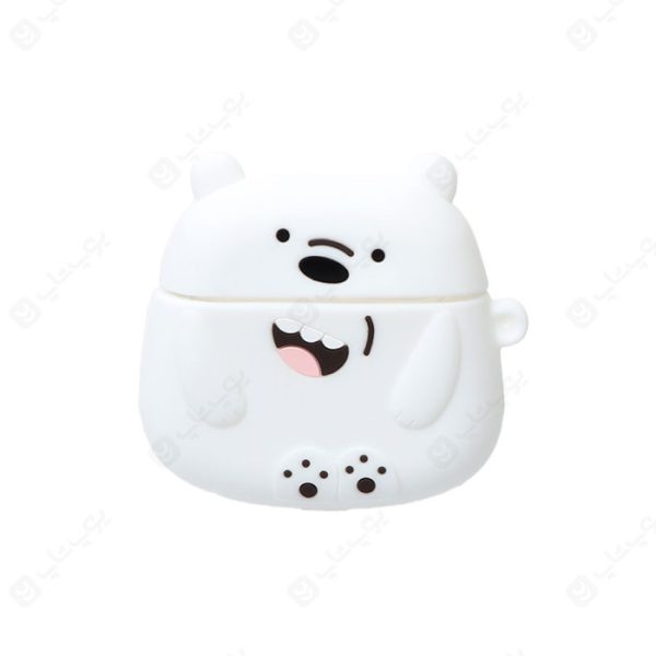 کاور سیلیکونی عروسکی Airpods Pro طرح خرس قطبی - کد 3018