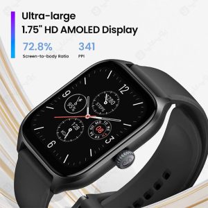 ساعت هوشمند امیزفیت مدل GTS 4 دارای نمایشگر AMOLED است.