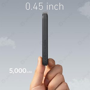 پاوربانک وایرلس شارژ 5000mAh انکر مدل A1610 با طراحی بسیار باریک است.