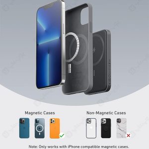 پاوربانک وایرلس شارژ 5000mAh انکر مدل A1610 سازگار با گوشی های اپل است.