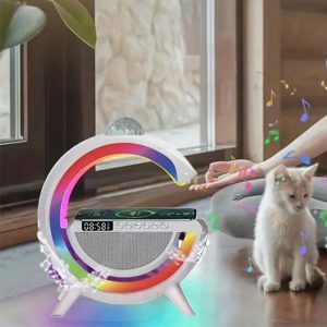 چراغ، اسپیکر و شارژر بی سیم مدل G2388 با کیفیت صدای بالا می باشد.