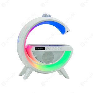 چراغ، اسپیکر و شارژر بی سیم مدل G2388 به همراه رقص نور
