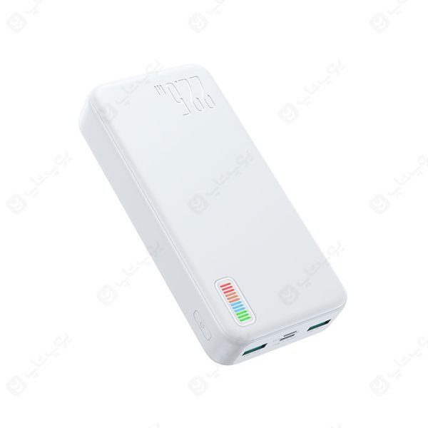 پاوربانک 20000mAh جویروم مدل JR-QP195 در رنگ بندی سفید می باشد.