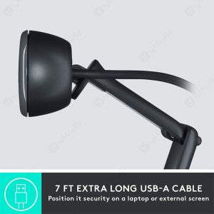 وبکم لاجیتک مدل C505 HD با کابل با کیفیت با طول مناسب است.