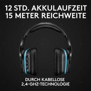 هدست گیمینگ بی سیم لاجیتک مدل G935 با شعاع برد تا 15 متر می باشد.