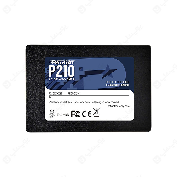 هارد SSD اینترنال 128 گیگابایت پاتریوت مدل P210 در رنگ مشکی می باشد.