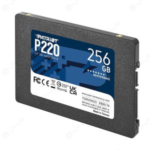 هارد SSD اینترنال 256 گیگابایت پاتریوت مدل P220 دارای رابط SATA3 است.