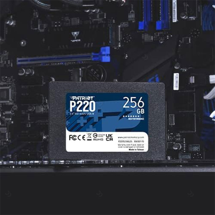 هارد SSD اینترنال 256 گیگابایت پاتریوت مدل P220 دارای سازگاری بالا است.