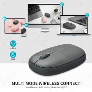 موس بی سیم رپو مدل M650 Silent اتصال پایدار بی‌سیم را فراهم می‌کند.