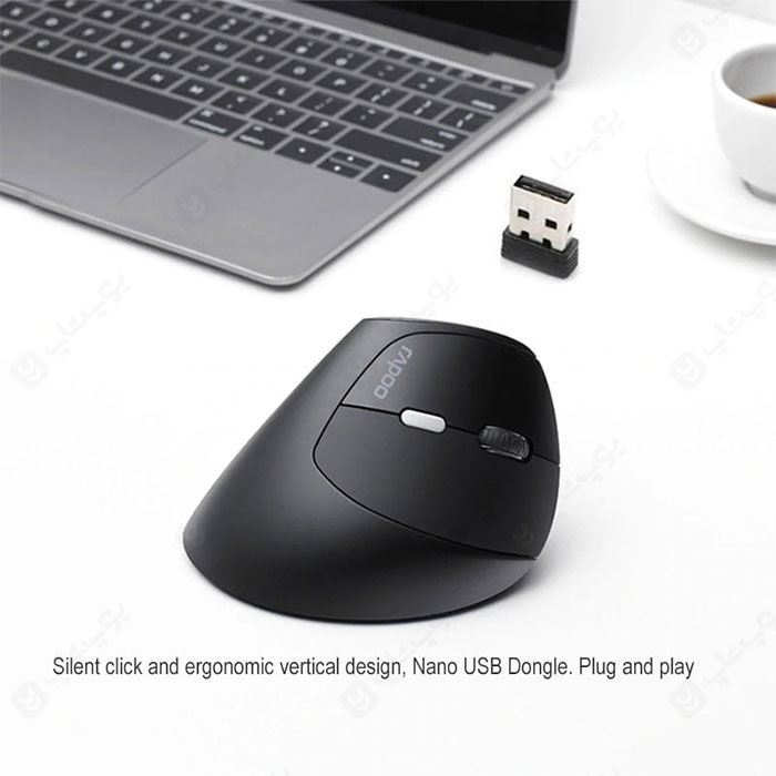 ماوس بی سیم رپو مدل MV20 Silent دارای یک حسگر دقیق است.