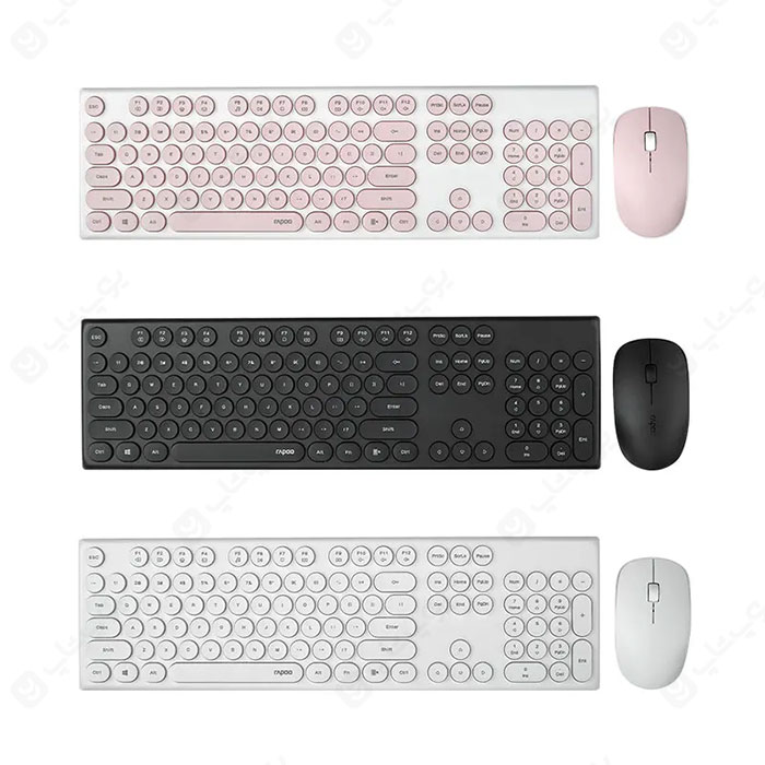طراحی زیبای کیبورد و موس بی سیم رپو مدل X260S