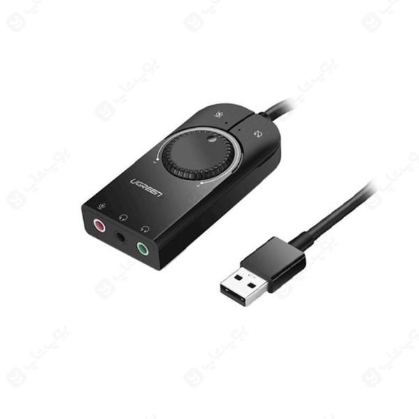 کارت صدا USB 2.0 یوگرین مدل CM129 در رنگ بندی مشکی