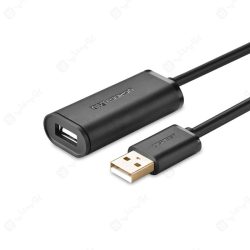 کابل افزایش طول (اکتیو) 2.0 USB یوگرین مدل US121 در رنگ بندی مشکی می باشد.