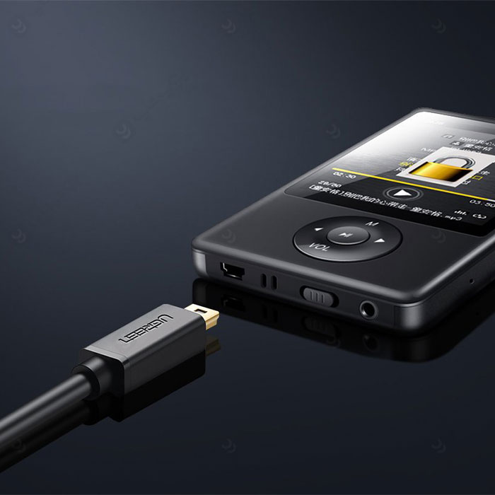 کابل Mini USB 5pin یوگرین مدل US132 به طول 1 متر با سازگاری گسترده است.