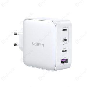 شارژر دیواری 100W GaN یوگرین مدل CD226 در رنگ بندی سفید