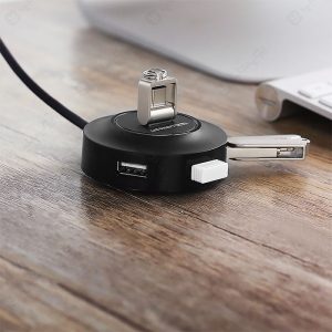 هاب 4 پورت USB 2.0 یوگرین مدل CR106 دارای قابلیت انتقال داده است.