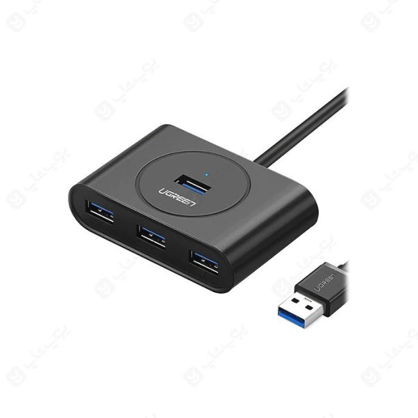 هاب 4 پورت USB 3.0 یوگرین مدل 20291 CR113 در رنگ بندی مشکی