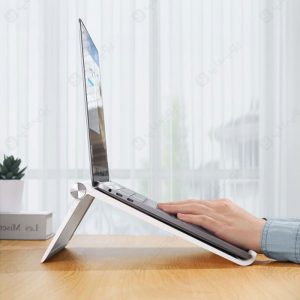 پایه نگهدارنده لپ تاپ و تبلت یوگرین مدل LP265 با قابلیت تنظیم زاویه برای استفاده آسان می باشد.
