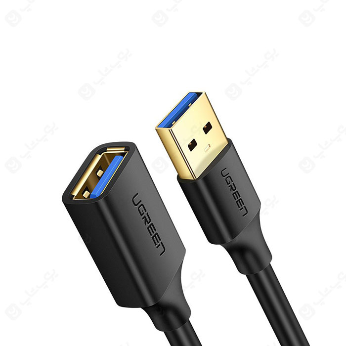 کابل افزایش طول USB 3.0 یوگرین مدل US129 به طول 3 متر در رنگ بندی مشکی می باشد.