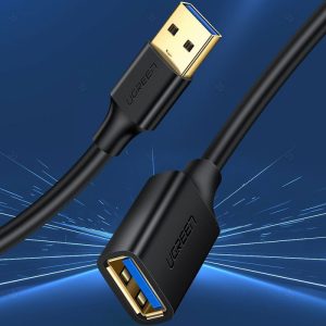 کابل افزایش طول USB 3.0 یوگرین مدل US129 به طول 3 متر با رابط نوع USB 3.0 است.