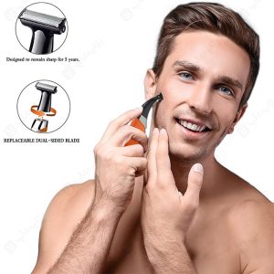 ماشین اصلاح شارژی کیمی مدل KEMEI KM-1910 قابل استفاده برای صورت و بدن است.