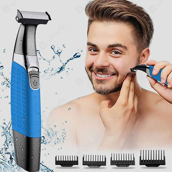 ماشین اصلاح شارژی کیمی مدل KEMEI KM-1910 با قابلیت ضد آب می باشد.