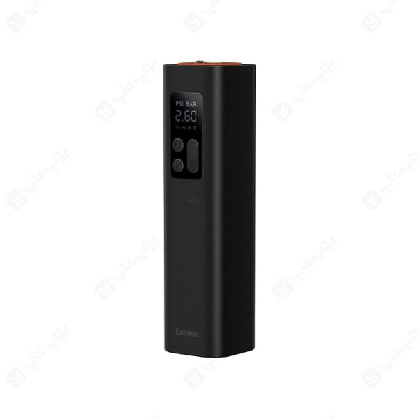 کمپرسور باد قابل حمل بیسوس مدل BS-CG003 CRCQ000001 در رنگ بندی مشکی است.