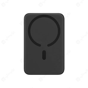 پاوربانک 10000mAh وایرلس شارژ بیسوس مدل PPCX110103 در رنگ بندی مشکی است.