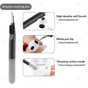 کیت تمیز کننده چند منظوره Clean N مدل Q10 مناسب برای تمیز کردن هندزفری است.