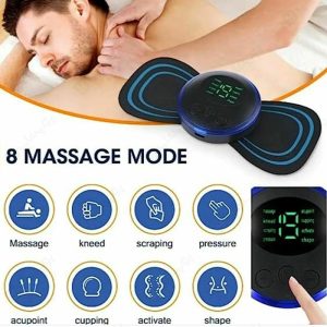 مینی ماساژور پروانه ای EMS دارای 8 حالت مختلف ماساژ است.