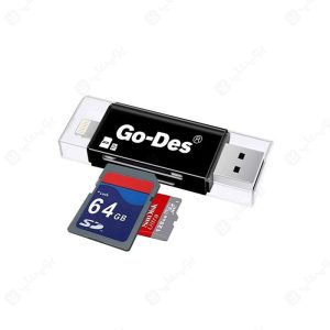رم ریدر گودس مدل GD-DK102 در رنگ بندی مشکی
