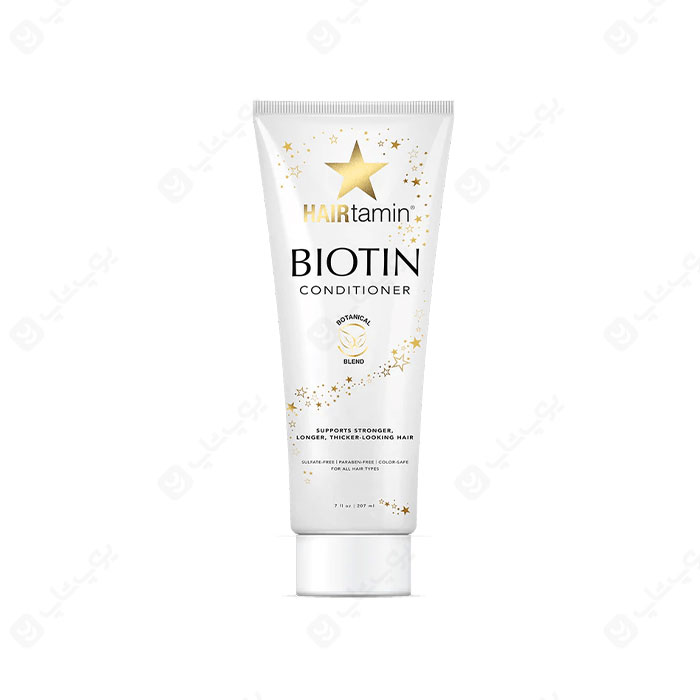 تقویت کننده، نرم کننده و ضد ریزش موی بیوتین HAIRTAMIN Biotin Conditioner در تیوب 207 میلی لیتری است.