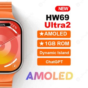 ساعت هوشمند مدل HW69 Ultra 2 نسخه Chat GPT دارای نمایشگر AMOLED است.