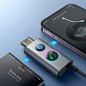 گیرنده بلوتوثی جویروم مدل JR-CB7 دارای اتصال بلوتوثی نسخه 5.3 است.